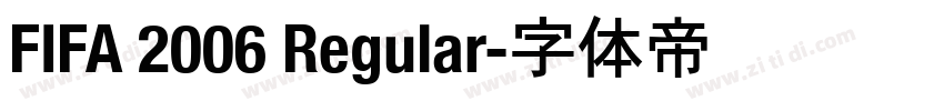 FIFA 2006 Regular字体转换